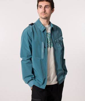 Nylon-Grid-Overshirt-Sea-Blue-Ma.Strum-EQVVS