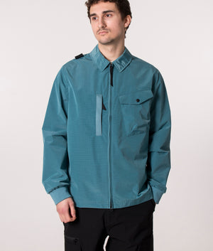 Nylon-Grid-Overshirt-Sea-Blue-Ma.Strum-EQVVS