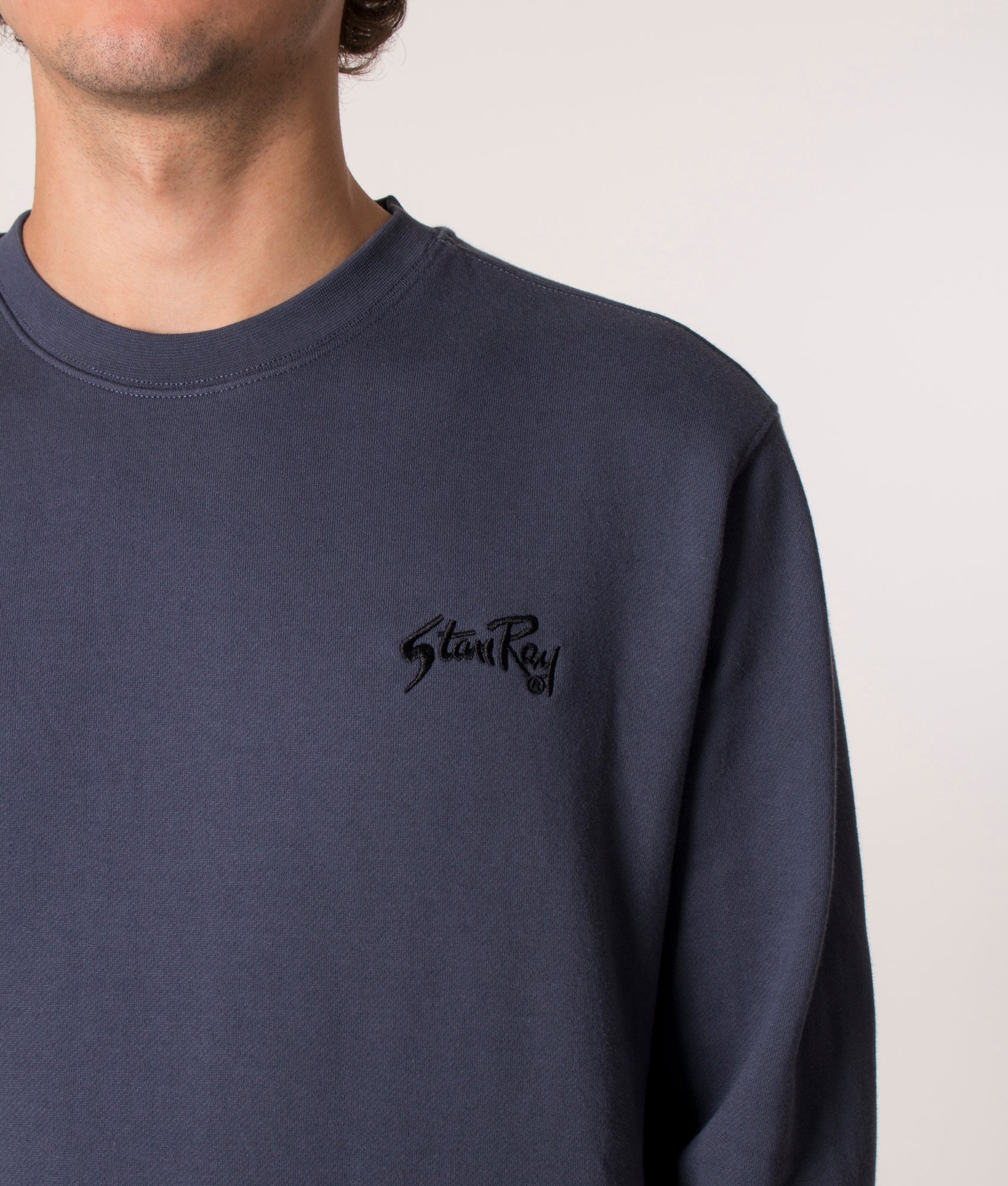 Relaxed Fit Stan OG Crew Sweatshirt Battle Ship Grey | Stan Ray 