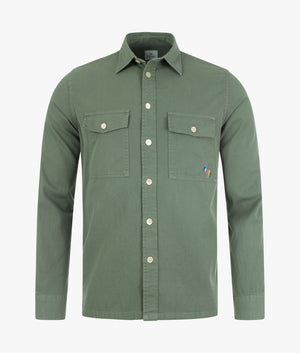 Long-Sleeve-Casual-Fit-Twin-Pocket-Shirt-Green-PS-Paul-Smith-EQVVS