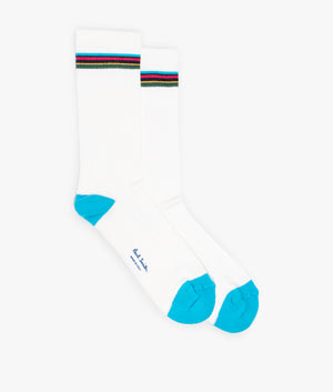 Sport-Stripe-Sock-White/Multi-PS-Paul-Smith-EQVVS