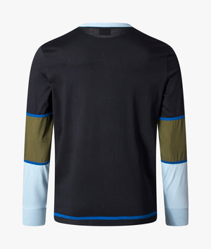 Regular-Fit-Long-Sleeve-Colour-Block-T-Shirt-Petrol-Blue/Multi-PS-Paul-Smith-EQVVS