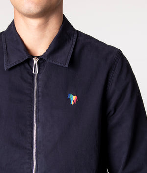 Zebra Emblem Coaches Jacket Very Dark Navy | PS Paul Smith | EQVVS