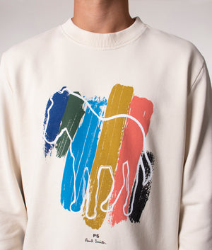 Broad Stripe Zebra Sweatshirt Off white | PS Paul Smith | EQVVS