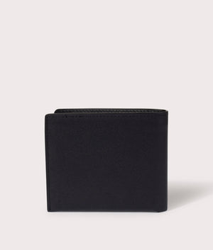 Stripe Bifold Wallet in Black by PS Paul Smith at EQVVS back shot