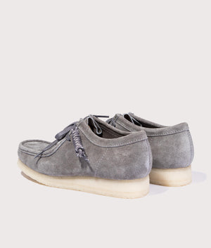 Clarks grey hot sale suede shoes