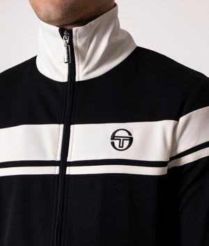 Relaxed-Fit-Capomasters-Track-Top-Black/Gardenia-Sergio-Tacchini-EQVVS