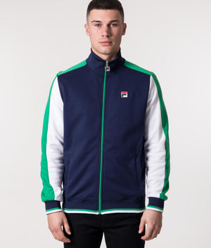 Bivanna Colour Blocked Track Top Fila Navy Jelly Bean White | FILA