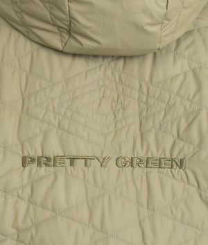 Lightweight quilted hooded on sale jacket pretty green