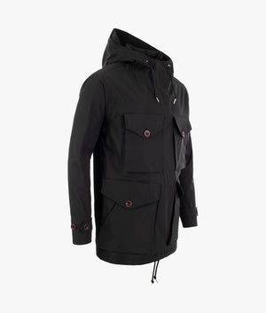 Novello Seam Sealed Overhead Jacket Black Pretty Green EQVVS