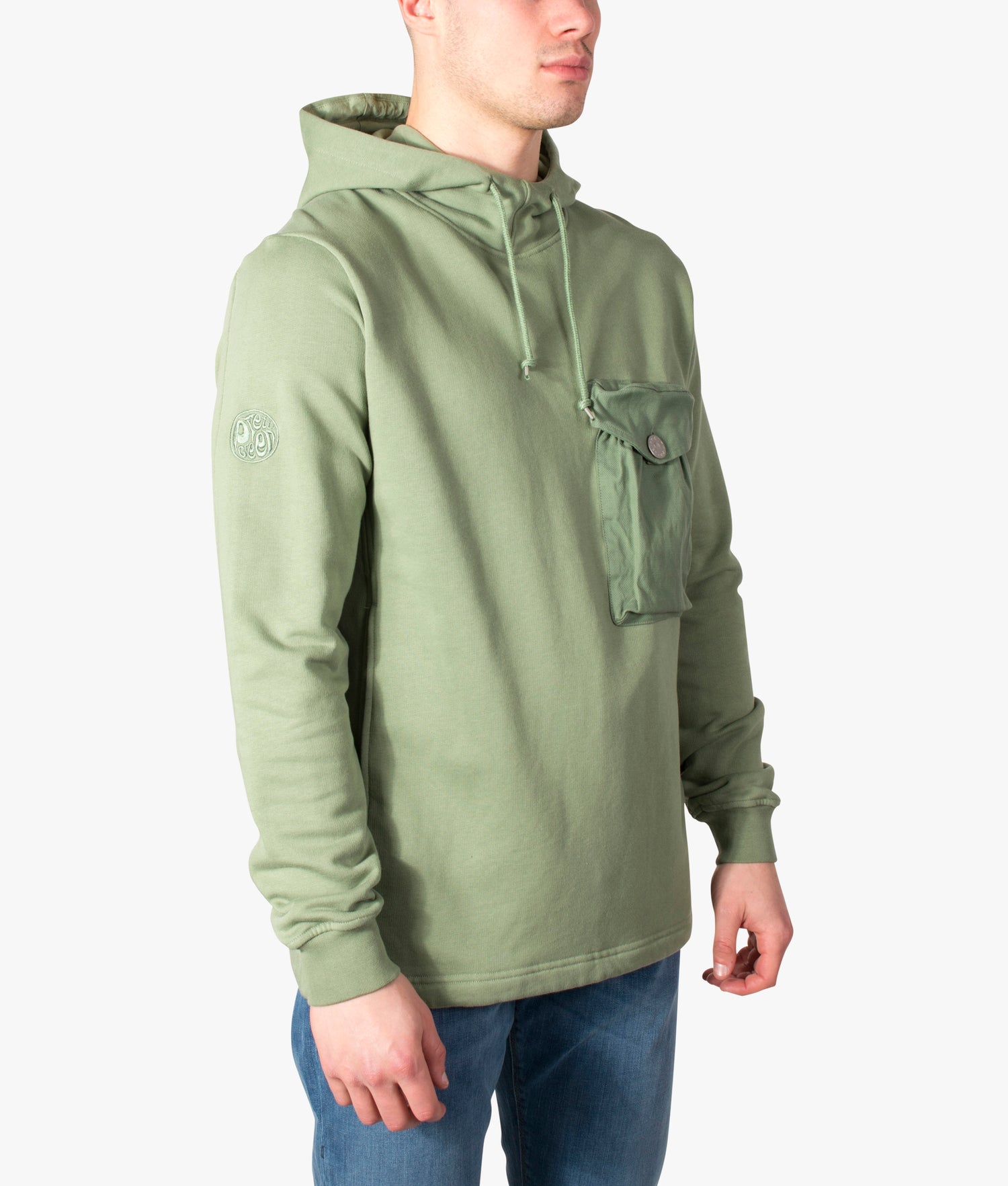 Miles Overhead Hoodie Khaki Pretty Green EQVVS