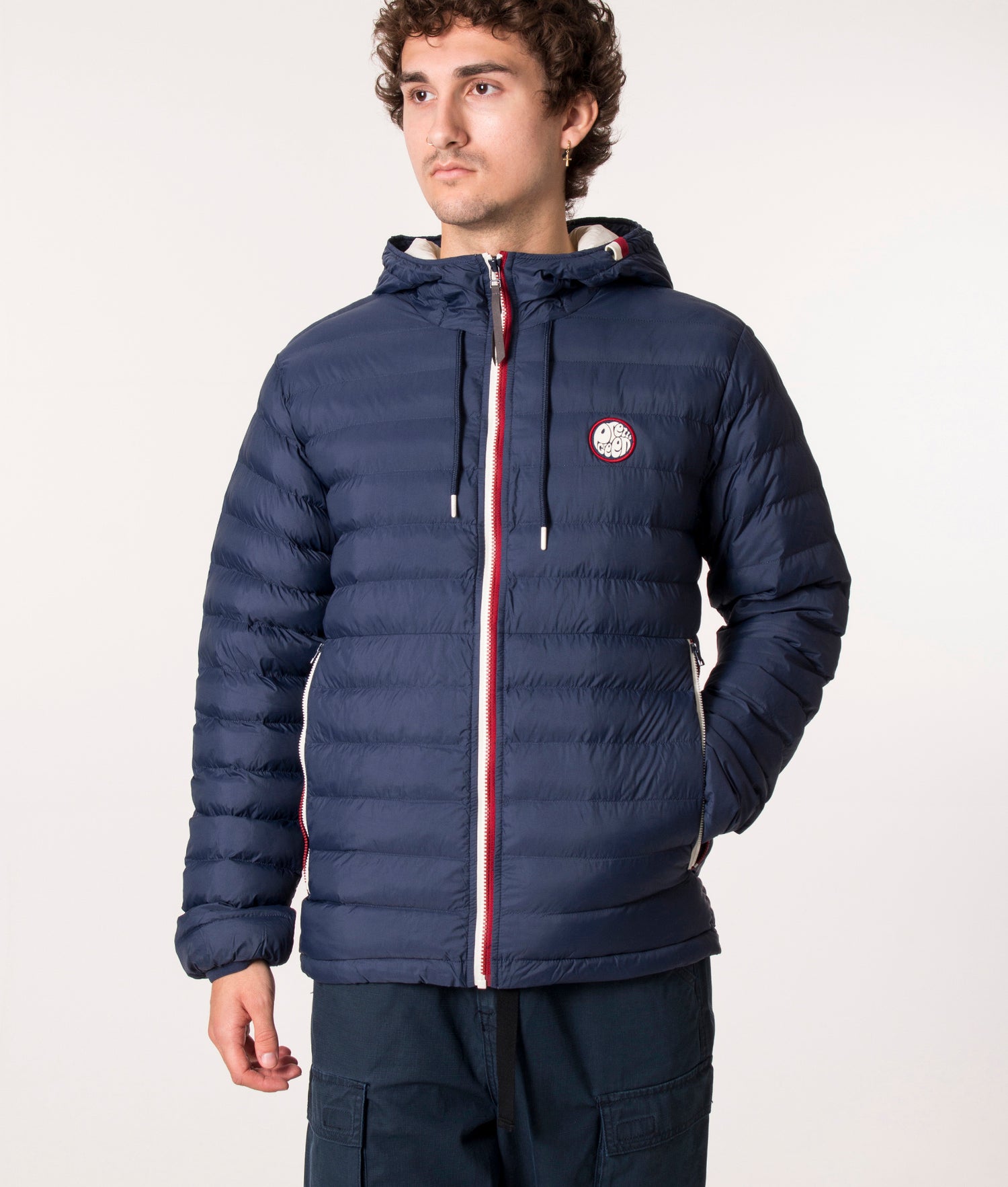 Pretty green lightweight deals quilted hooded jacket