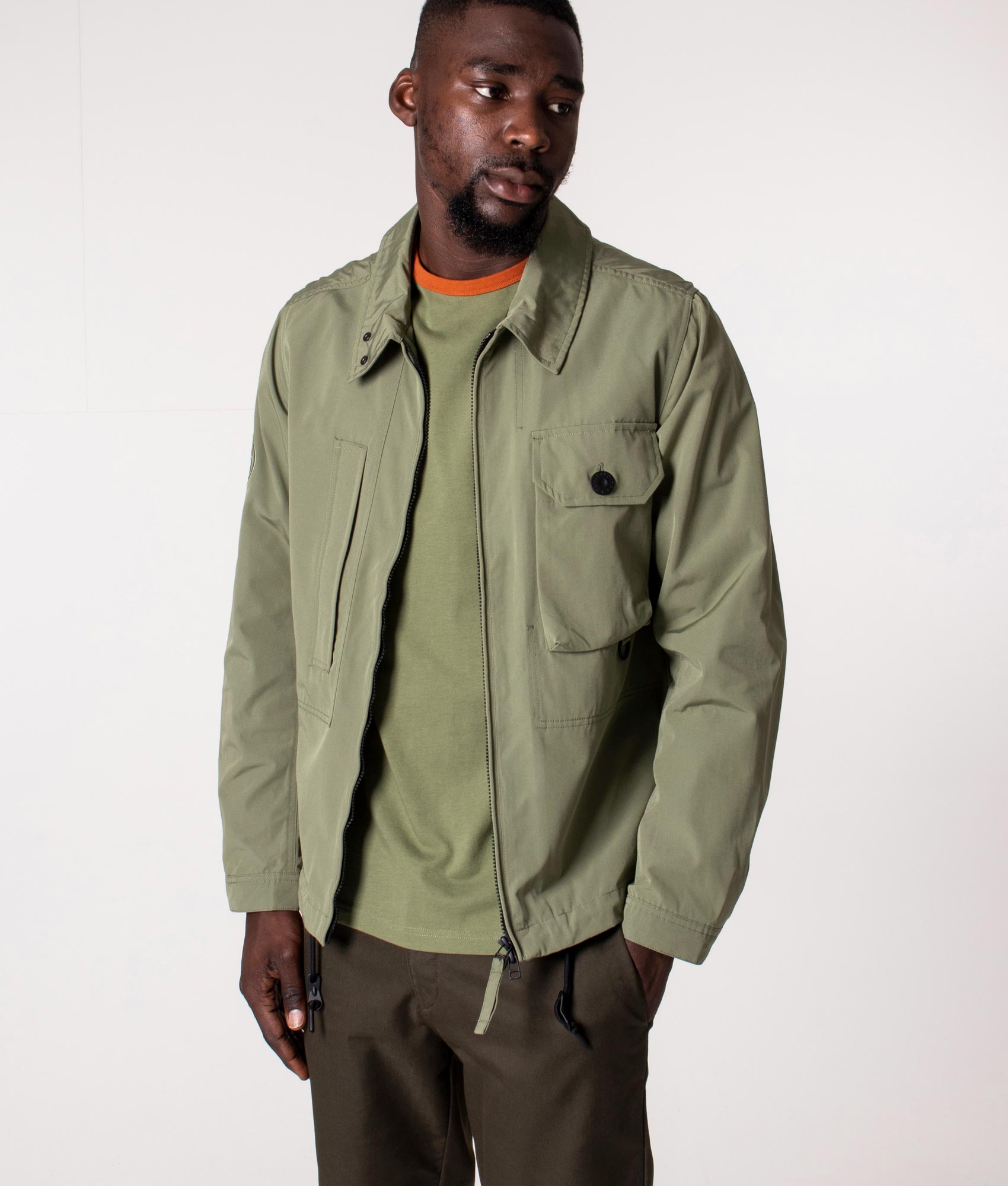 Mens on sale overshirt khaki