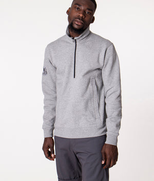 Quarter-Zip-Celestial-Sweatshirt-Grey-Marl-Pretty-Green-EQVVS