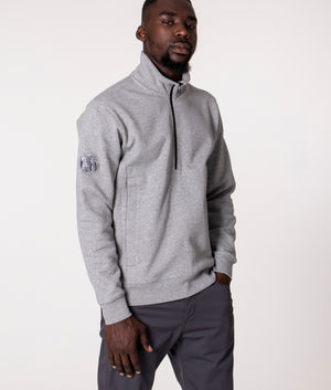 Quarter-Zip-Celestial-Sweatshirt-Grey-Marl-Pretty-Green-EQVVS