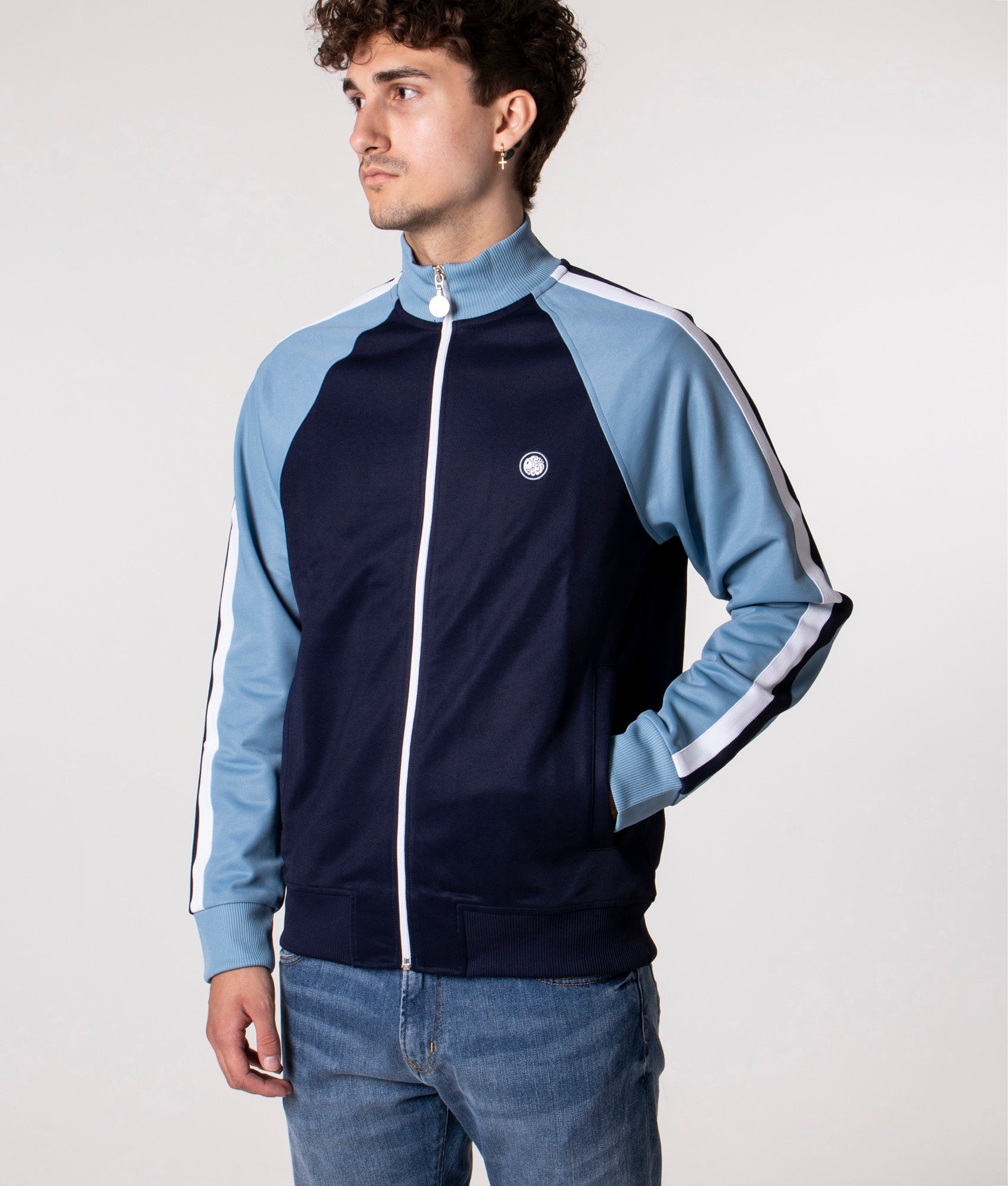 Tilby Colour Block Track Top Navy | Pretty Green | EQVVS