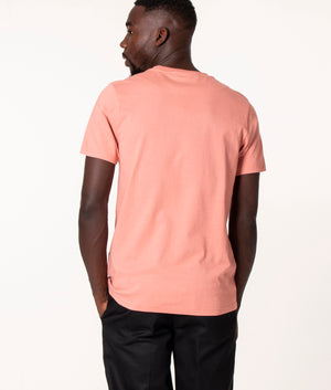 Pretty Green Slim Fit Mitchell T-Shirt in Pink at EQVVS, Model Back