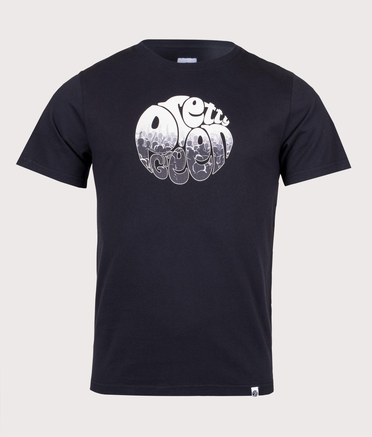 Crowd Logo T-Shirt Black | Pretty Green | EQVVS