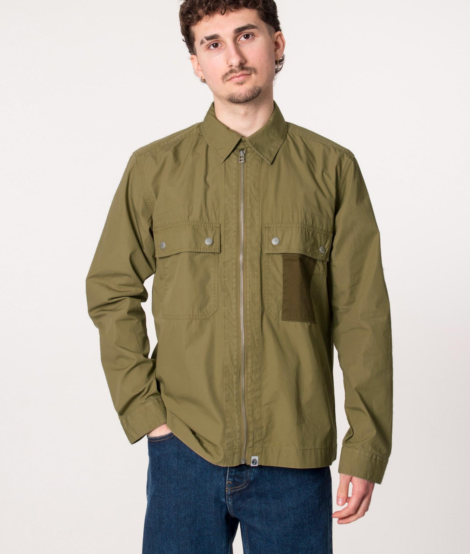 Pretty green khaki hot sale overshirt