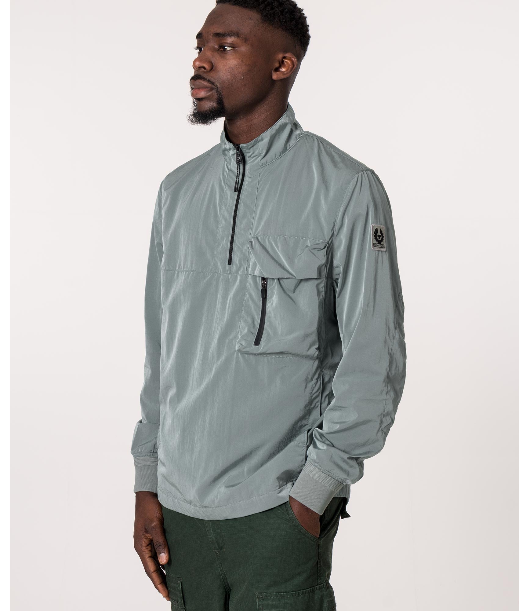 Ramp Lightweight Jacket Steel Green | Belstaff | EQVVS