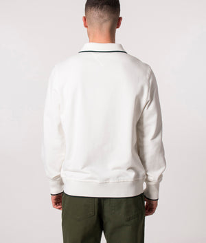 Quarter Zip Zebra Sweatshirt Off White | PS Paul Smith | EQVVS