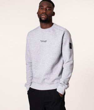 Siren-Crew-Neck-Sweatshirt-Grey-Marl-Marshall-Artist-EQVVS