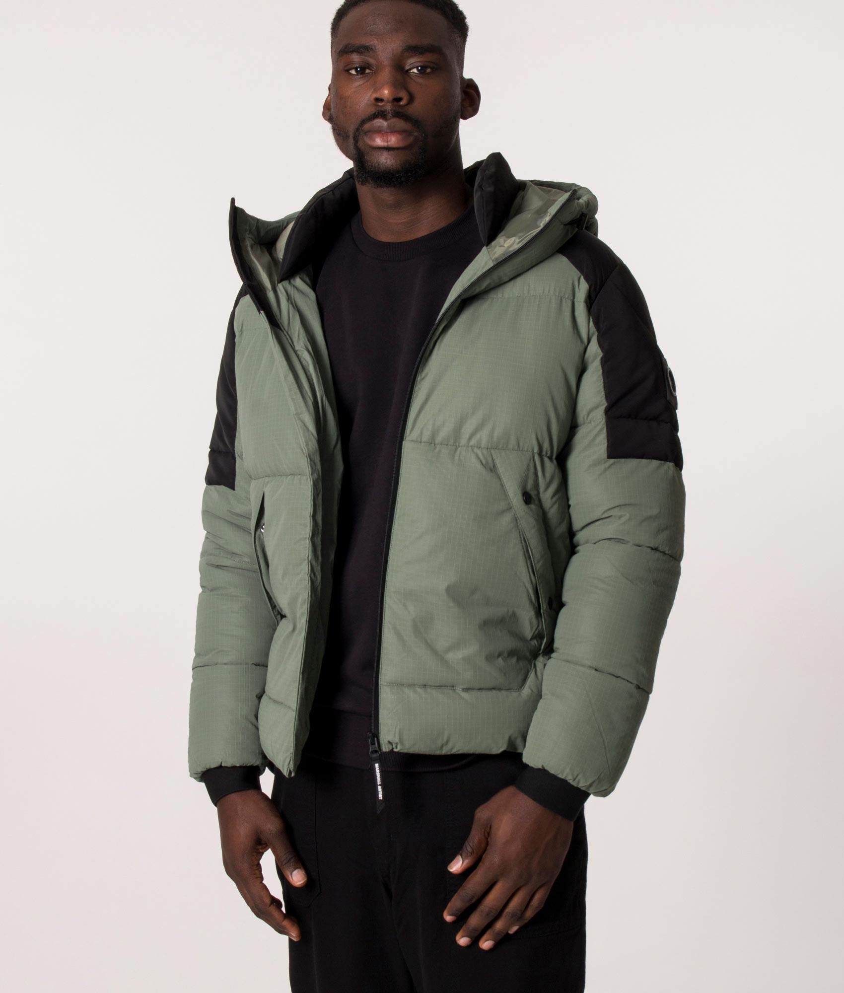 Reflective Lavaredo Bubble Jacket Khaki | Marshall Artist | EQVVS