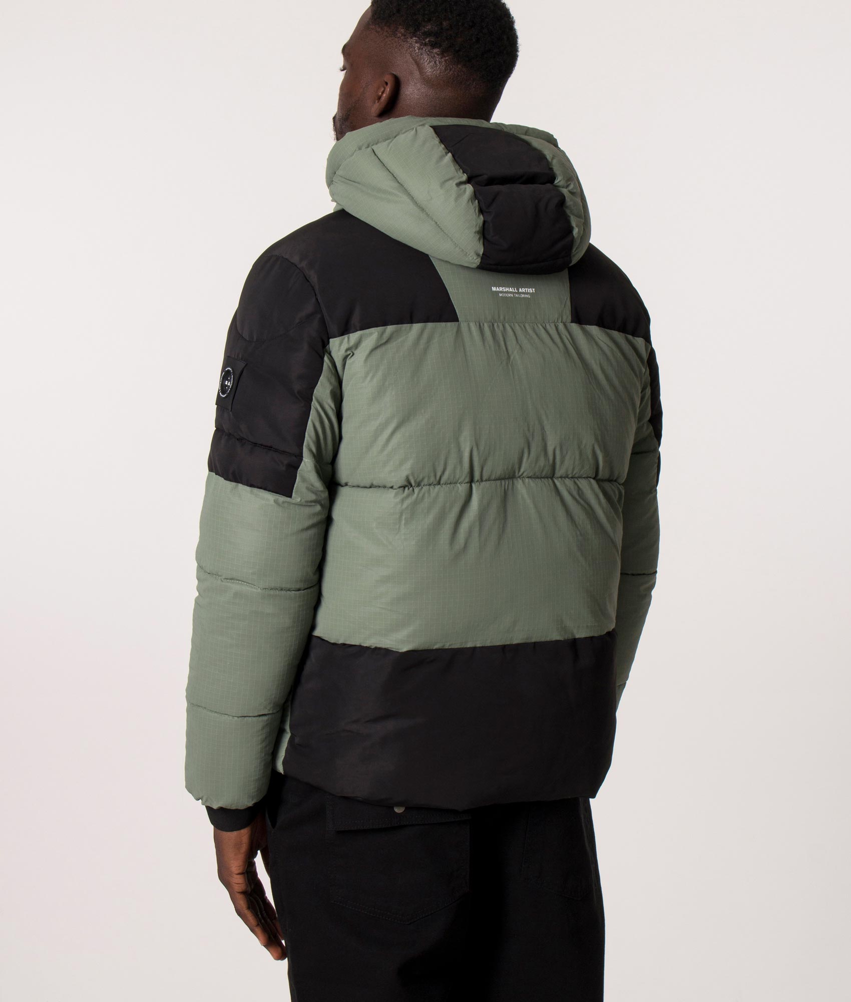 Reflective Lavaredo Bubble Jacket Khaki | Marshall Artist | EQVVS