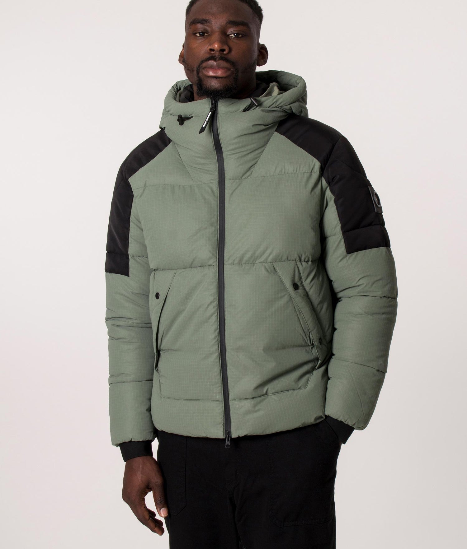 Reflective Lavaredo Bubble Jacket Khaki | Marshall Artist | EQVVS