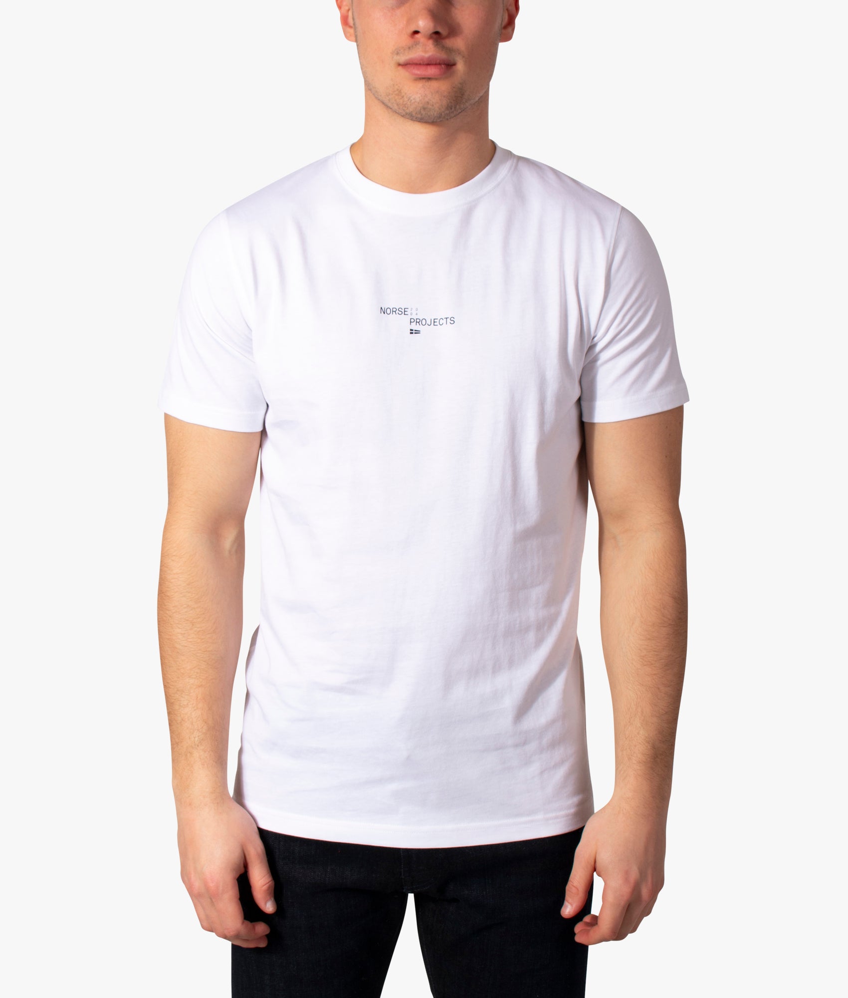 Niels Nautical Logo T-Shirt White | Norse Projects | EQVVS