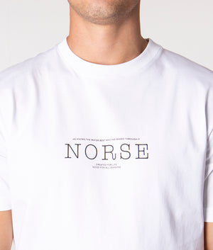 Relaxed-Fit-Johannes-Norse-Logo-T-Shirt -White-Norse-Projects-EQVVS