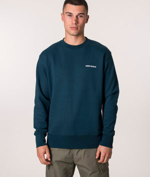 Relaxed-Fit-Arne-Logo-Sweatshirt-Deep-Teal-Norse-Projects-EQVVS