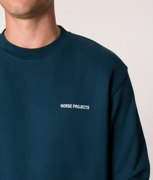 Relaxed-Fit-Arne-Logo-Sweatshirt-Deep-Teal-Norse-Projects-EQVVS