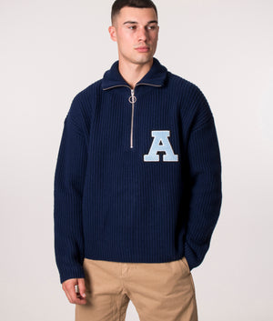 Team-Half-Zip-Sweatshirt-Navy-Blue-Axel-Arigato-EQVVS