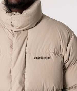 Relaxed Fit Halo Down Jacket Pale Beige Axel Arigato EQVVS