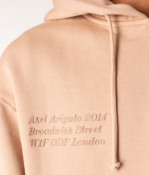 Zip Through Illusion Hoodie Light Taupe Axel Arigato EQVVS