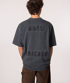 Oversized Origin T shirt Faded Black Axel Arigato EQVVS