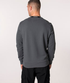 Diagonal-Raised-Fleece-Sweatshirt-Dark-Grey-CP-Company-EQVVS