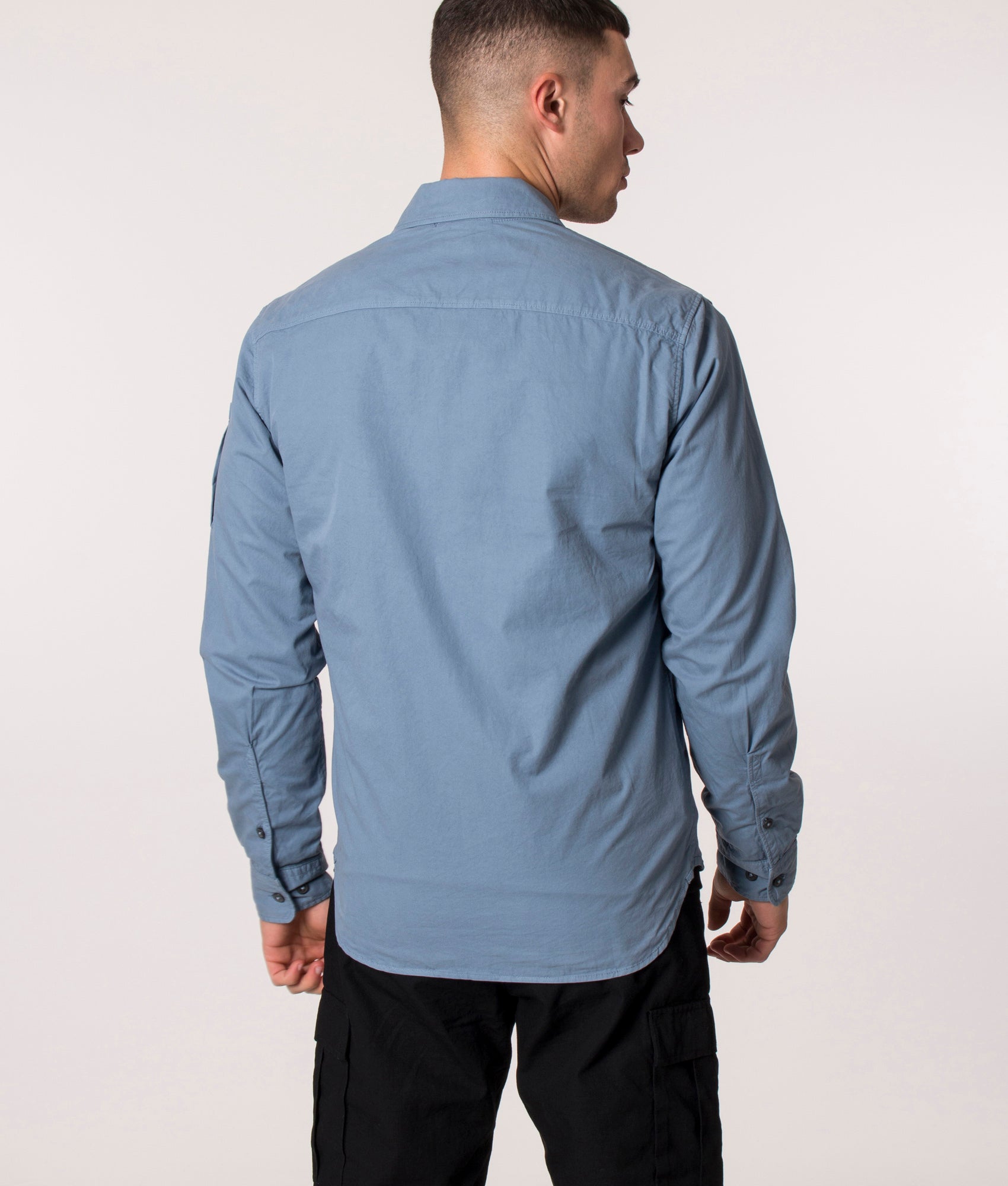 Zip Through Gabardine Overshirt Infinity | C.P. Company | EQVVS