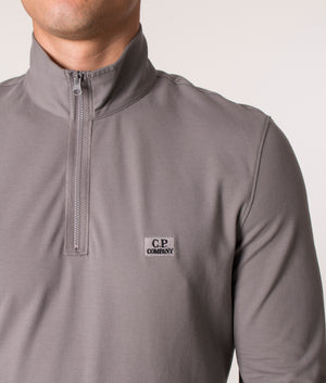 Quarter-Zip-Sweatshirt-Titanium-CP-Company-EQVVS