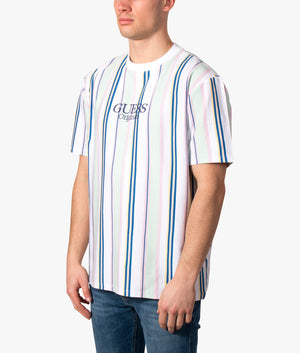 Guess Short-Sleeve Original Brandt Striped T-Shirt