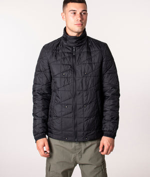 KRAKATAU QM369 Liner Field Jacket in Black  at EQVVS. Model, front 4.