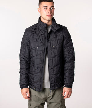 KRAKATAU QM369 Liner Field Jacket in Black at EQVVS. Model, front 5.