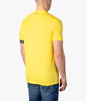 Icon-Single-Sleeve-Band-Rounnd-Neck-T-Shirt-Yellow-DSquared2-EQVVS