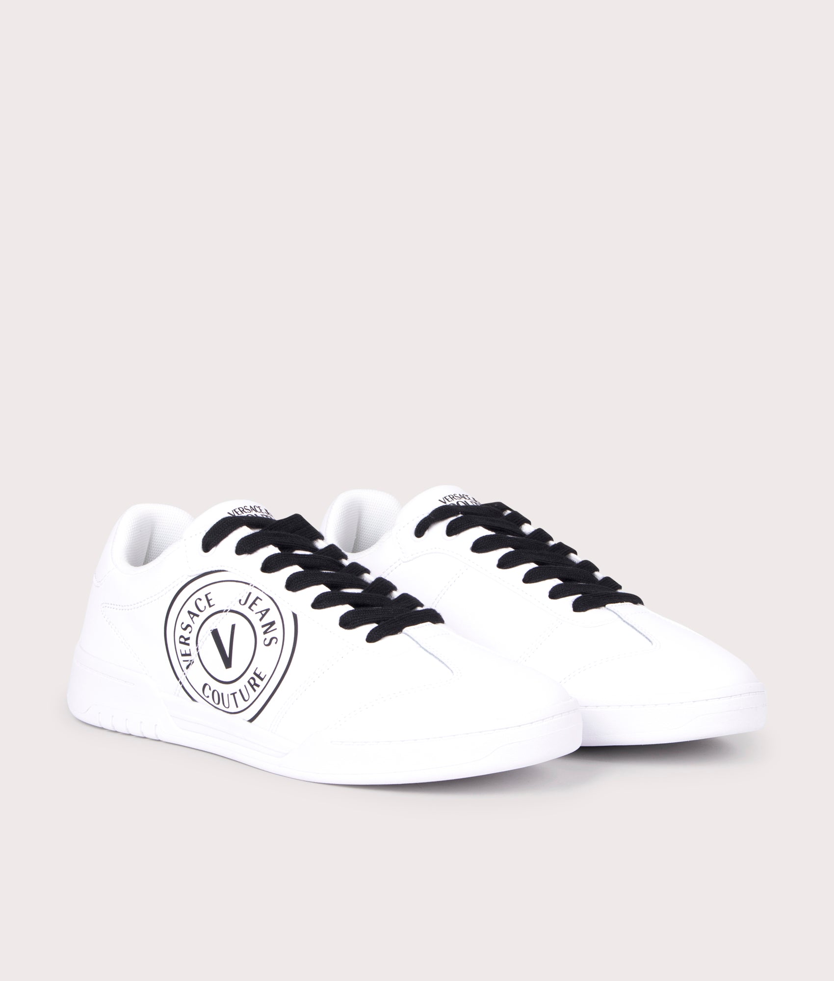 Brooklyn V Emblem Trainers White/Black | Versace Jeans Couture 