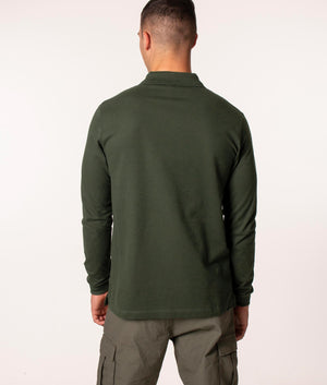 Slim-Fit-Long-Sleeve-Polo-Shirt-Dark-Green-Paul-&-Shark-EQVVS