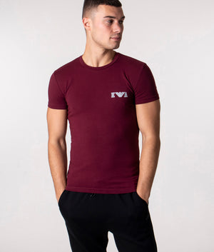 Slim-Fit-Loungewear-T-Shirt-Burgundy-Emporio-Armani-EQVVS