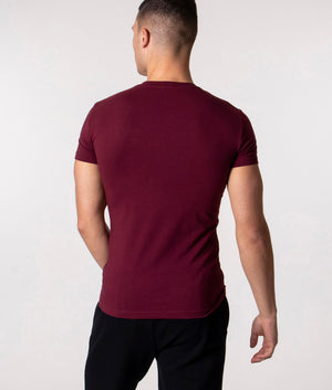 Slim-Fit-Loungewear-T-Shirt-Burgundy-Emporio-Armani-EQVVS