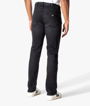 Emporio armani j21 regular fit jeans black hotsell