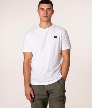 Organic Cotton T-Shirt in 010 White, Paul & Shark, EQVVS, front model